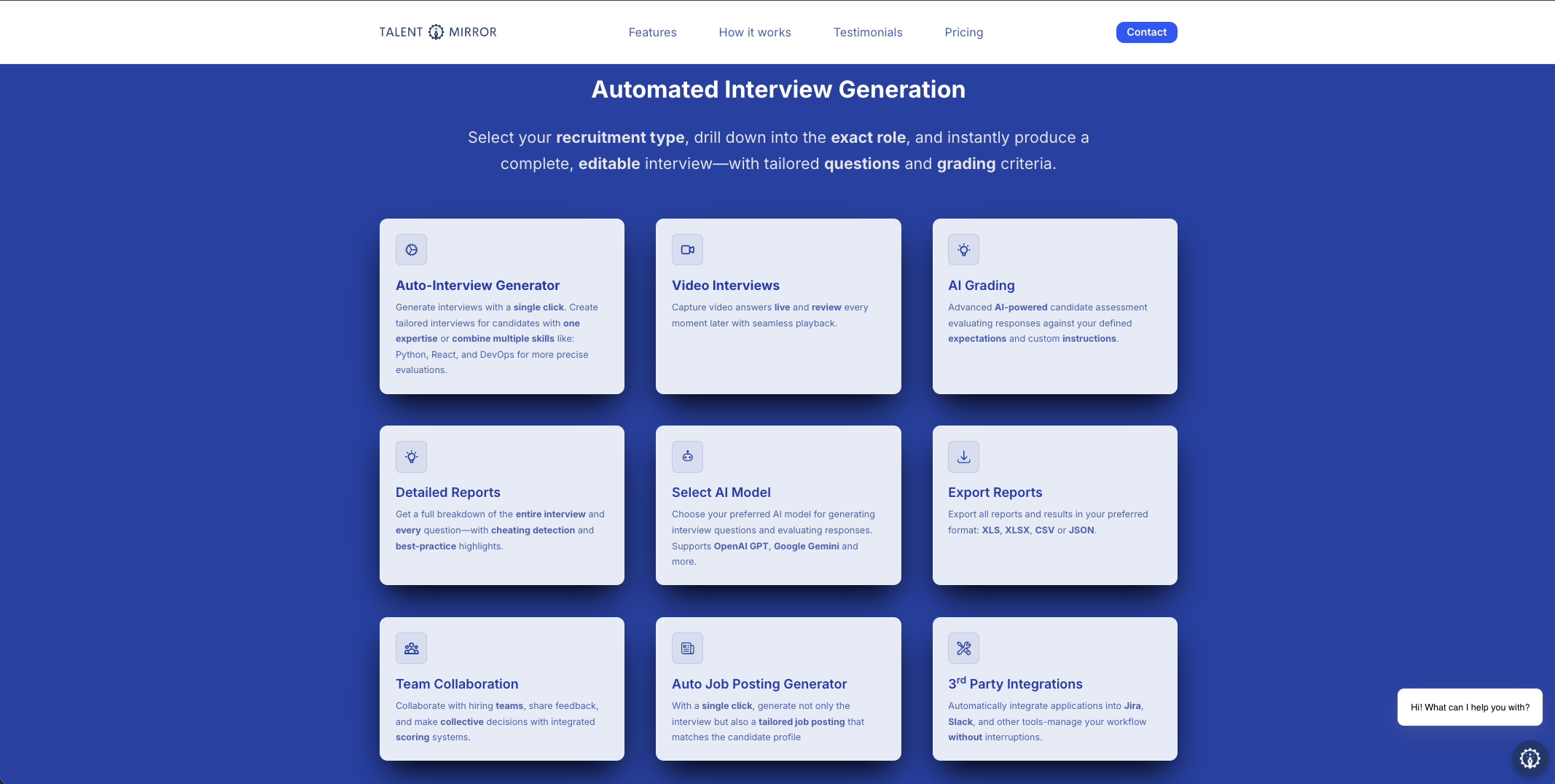 TalentMirror Features