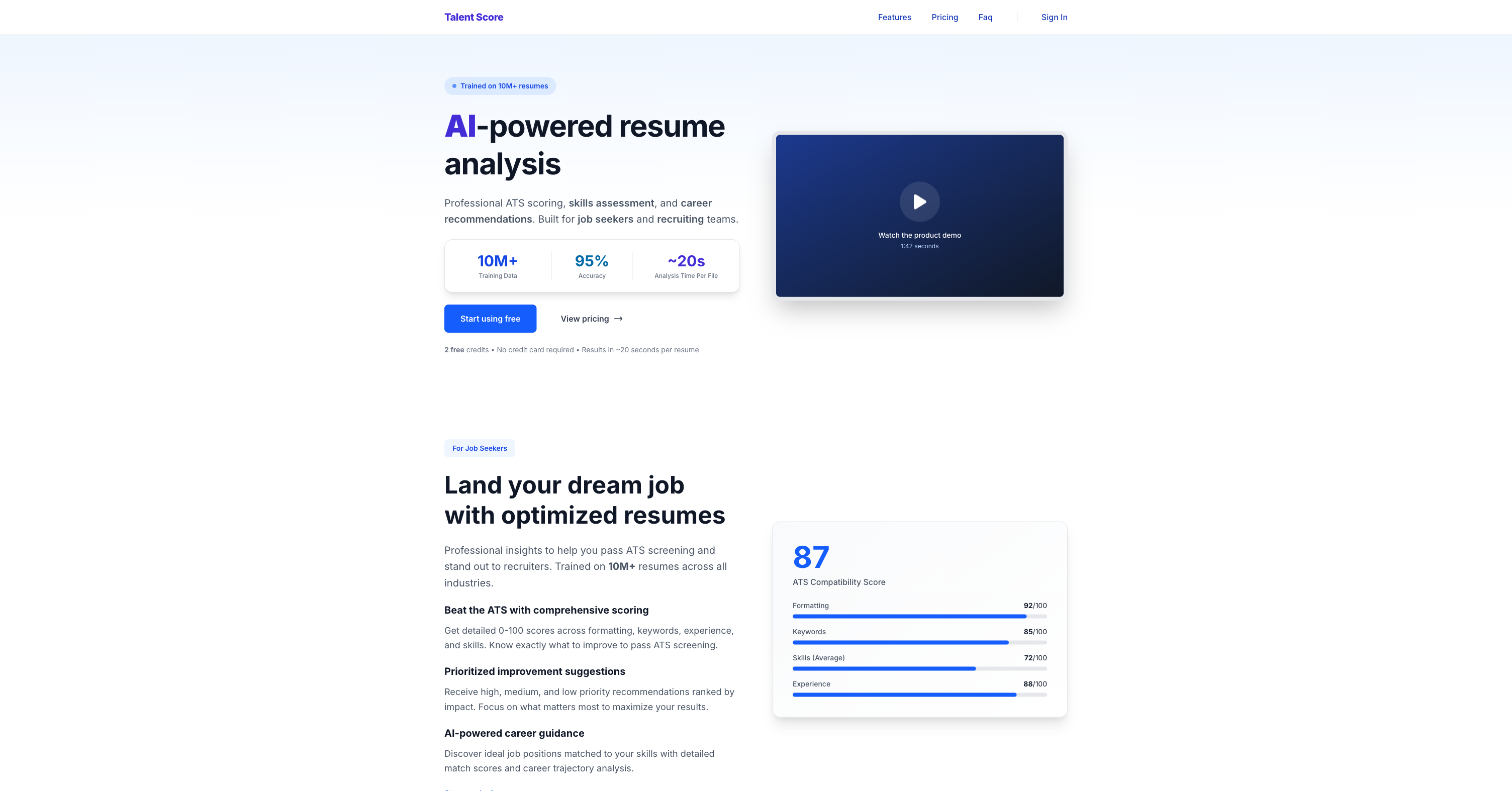 Talent Score Home